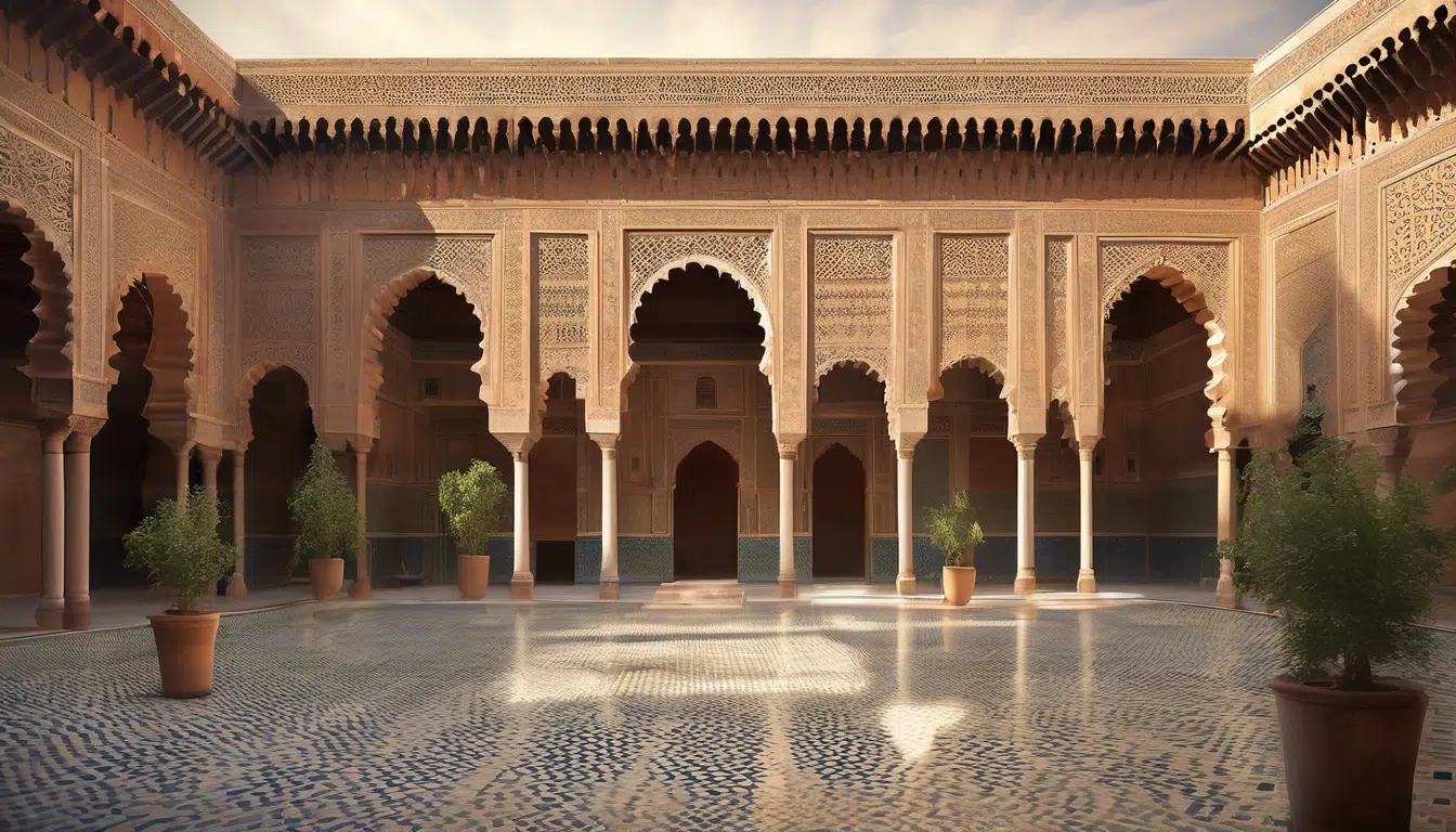 découvrez la magnificence de la medersa ben youssef à marrakech, un joyau architectural du xvie siècle. plongez dans l'histoire et l'art marocain en explorant ses délicates mosaïques, ses jardins paisibles et son ambiance unique, un incontournable pour tout visiteur à la recherche d'authenticité.