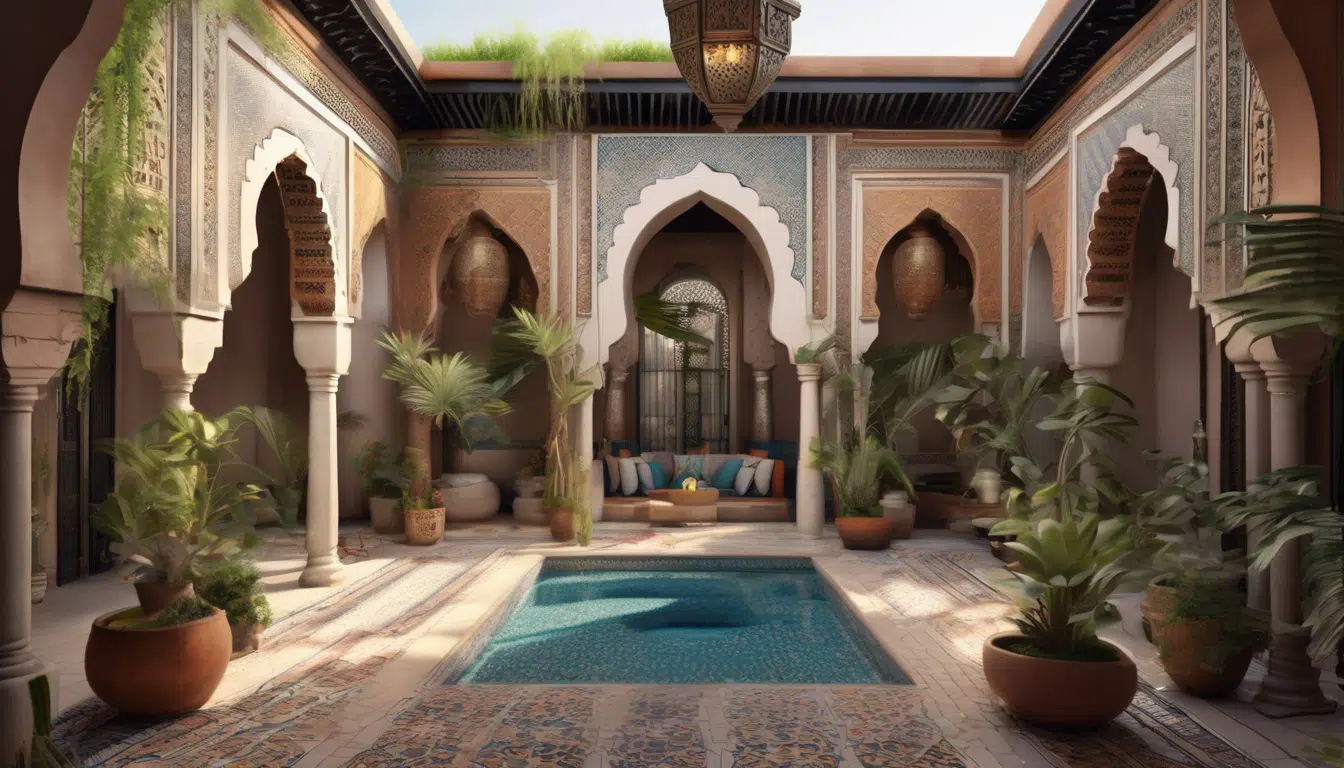 découvrez un riad marocain unique à marrakech, où le charme français rencontre la richesse de la médina. plongez dans un havre de paix alliant confort moderne et traditions marocaines, pour une expérience inoubliable.