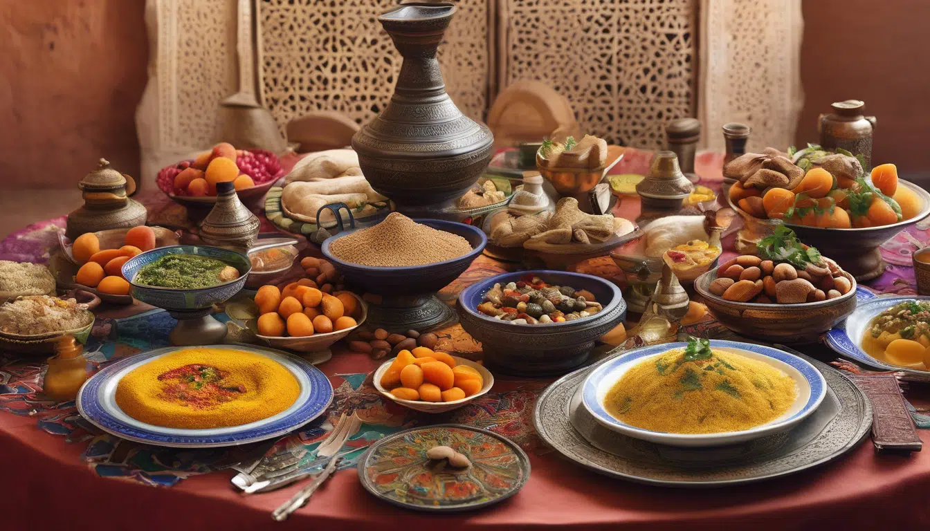 découvrez le menu gourmand de marrakech, une invitation à savourer les délices de la cuisine marocaine. plongez dans un voyage culinaire riche en saveurs, avec des plats traditionnels préparés avec des ingrédients frais et authentiques. que vous soyez amateur de tajines, de couscous ou de pastilla, laissez-vous envoûter par les arômes et les textures de cette gastronomie enchanteresse.