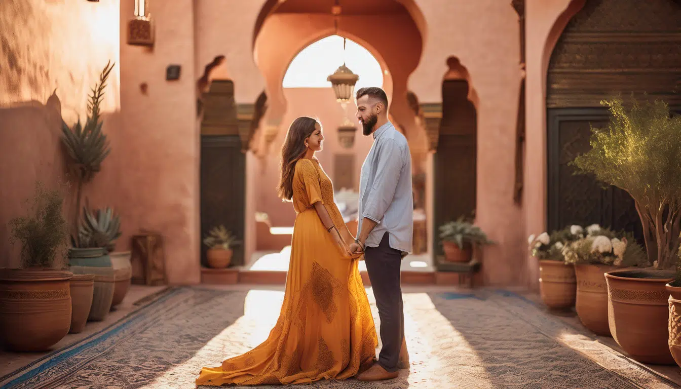 évadez-vous à marrakech et immortalisez vos moments magiques grâce à notre séance photo unique. des paysages enchanteurs aux souvenirs inoubliables, laissez-nous capturer l'essence de votre expérience dans cette ville fascinante.