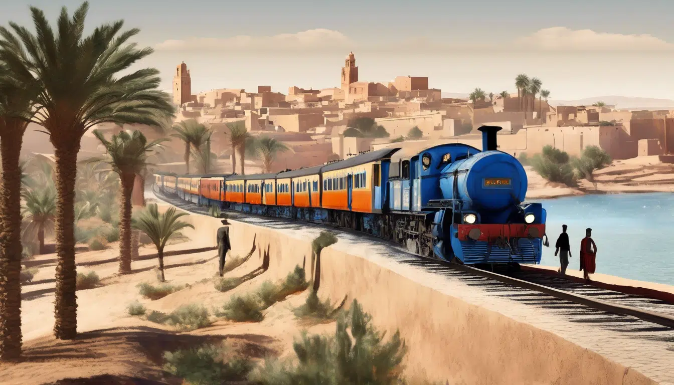 découvrez l'expérience inoubliable d'un voyage en train de marrakech à essaouira. admirez les paysages marocains enchanteurs tout en voyageant confortablement vers la magnifique ville côtière d'essaouira. une aventure à ne pas manquer !